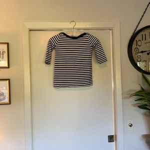 Kate Spade Kid’s Navy-White Striped 3/4 Sleeve Shirt